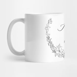 I am loved Wildflower Wreath Mug